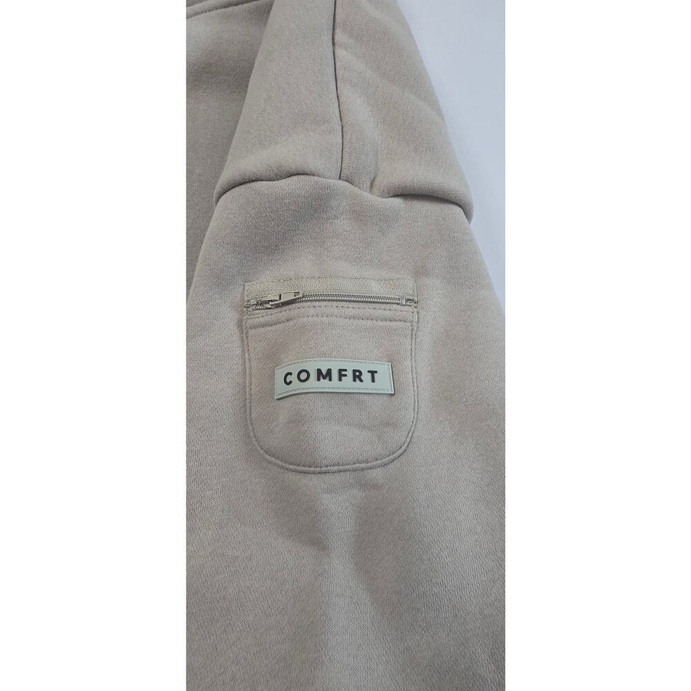 Nwt Comfrt Travel Essentials Hoodie Stone Color. Retails $130 — image 6 of 7
